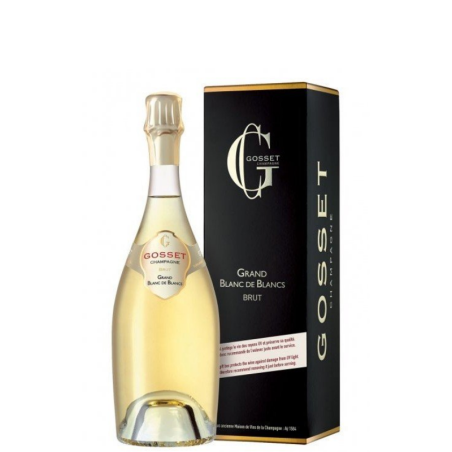 GOSSET Champagne GRAND BLANC DE BLANCS BRUT con astuccio 75cl.