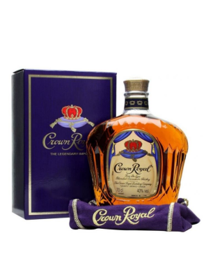 CROWN ROYAL DELUXE Blended Canadian Whisky with case 70cl.