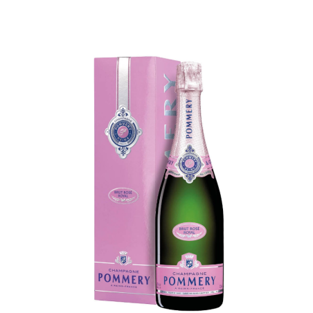 POMMERY CHAMPAGNE ROYAL BRUT ROSÉ, WITH CASE 75cl.