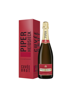 PIPER-HEIDSIECK CHAMPAGNE CUVEE BRUT, WITH CASE 75cl.
