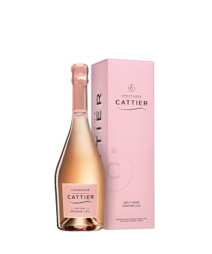 CATTIER Champagne ROSÉ BRUT PREMIER CRU with case 75cl.