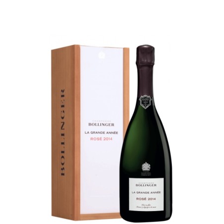 BOLLINGER Champagne LA GRANDE ANNÉE ROSÉ 2014 with case 75cl.