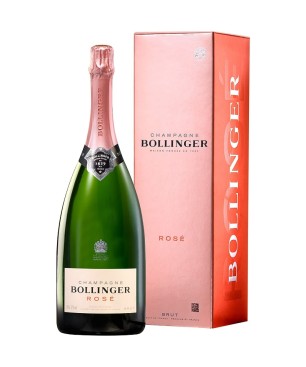 BOLLINGER Champagne BRUT ROSÉ MAGNUM with case 1,5lt.