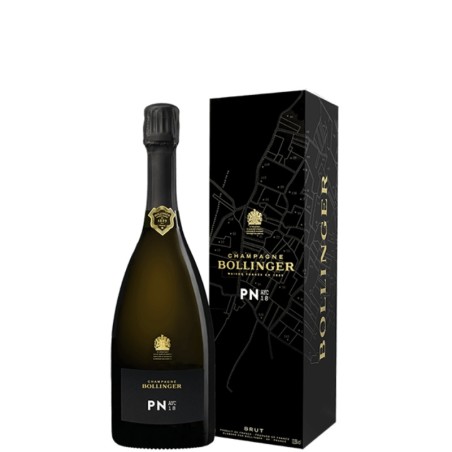 BOLLINGER Champagne Brut PN AYC18 Blanc De Noirs 75cl with case.