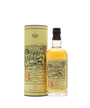CRAIGELLACHIE Single Malt Scotch Whisky 13 Years Old with case 70cl.
