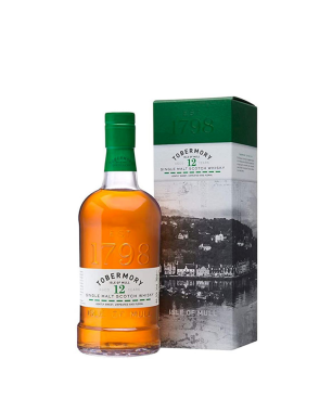 TOBERMORY WHISKY 12 ANNI, WITH CASE 70cl
