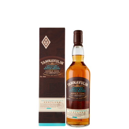 TAMNAVULIN WHISKY DOUBLE CASK, WITH CASE 70cl.